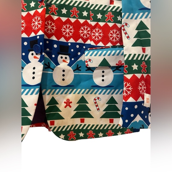 Opposuits Winter Snowman Snowflake Funny Suit Blazer Medium 38-40 - Picture 6 of 7